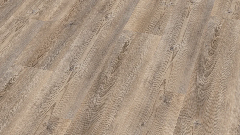Wineo Sol vinyle multicouche - 400 wood L Coast Pine Taupe | isolation phonique intégrée (MLD284WL)
