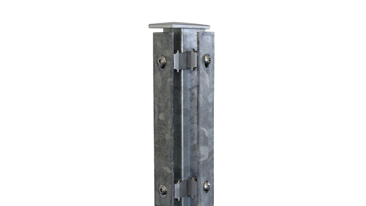 Corner post type FB Hot-dip galvanised for double bar fence