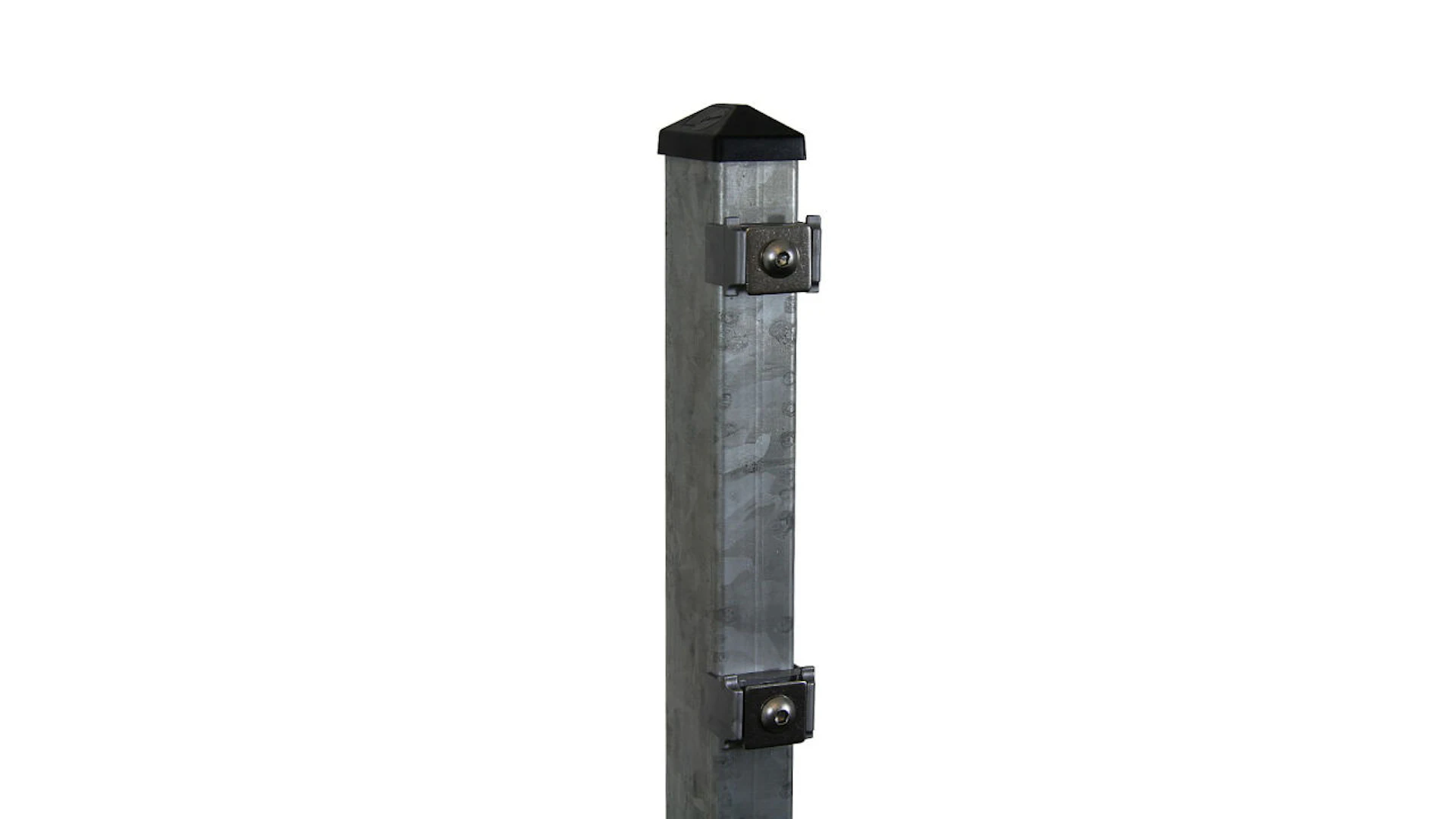 Zaunpfosten Typ P Feuerverzinkt für Doppelstabmattenzaun - Zaunhöhe 830 mm