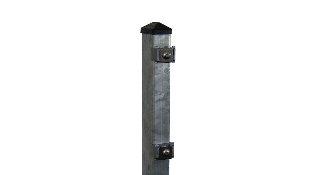 Zaunpfosten Typ P Feuerverzinkt für Doppelstabmattenzaun - Zaunhöhe 1430 mm