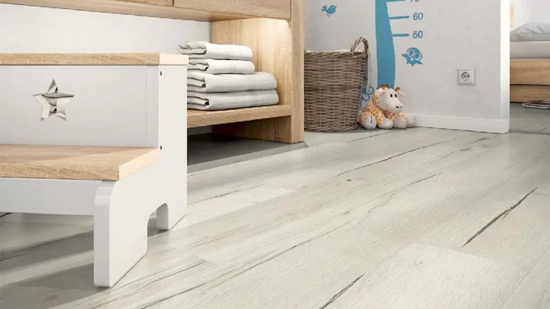 Egger Home Laminat 8/32 Classic Aqua Plus White Creston Oak EHL105 1-Stab Landhausdiele 4V