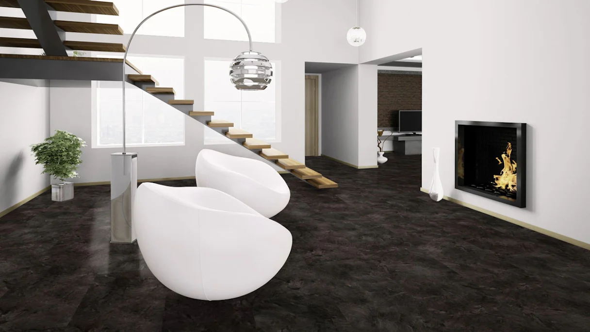 Wineo Organic Flooring - PURLINE 1500 stone XL Scivaro Slate (PL038C)