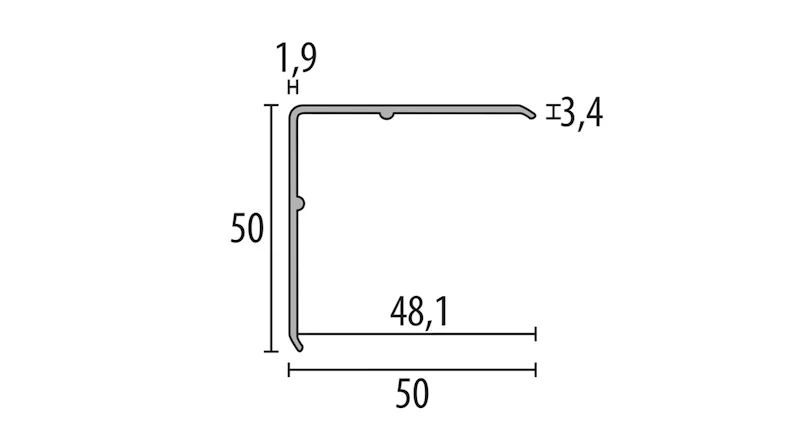 planeo Eckschutzwinkelprofil 500cm