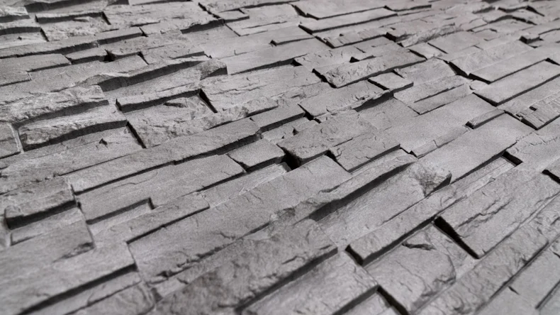 planeo panneau de façade aspect pierre - NoviStone Anthracite 1054 x 334 mm