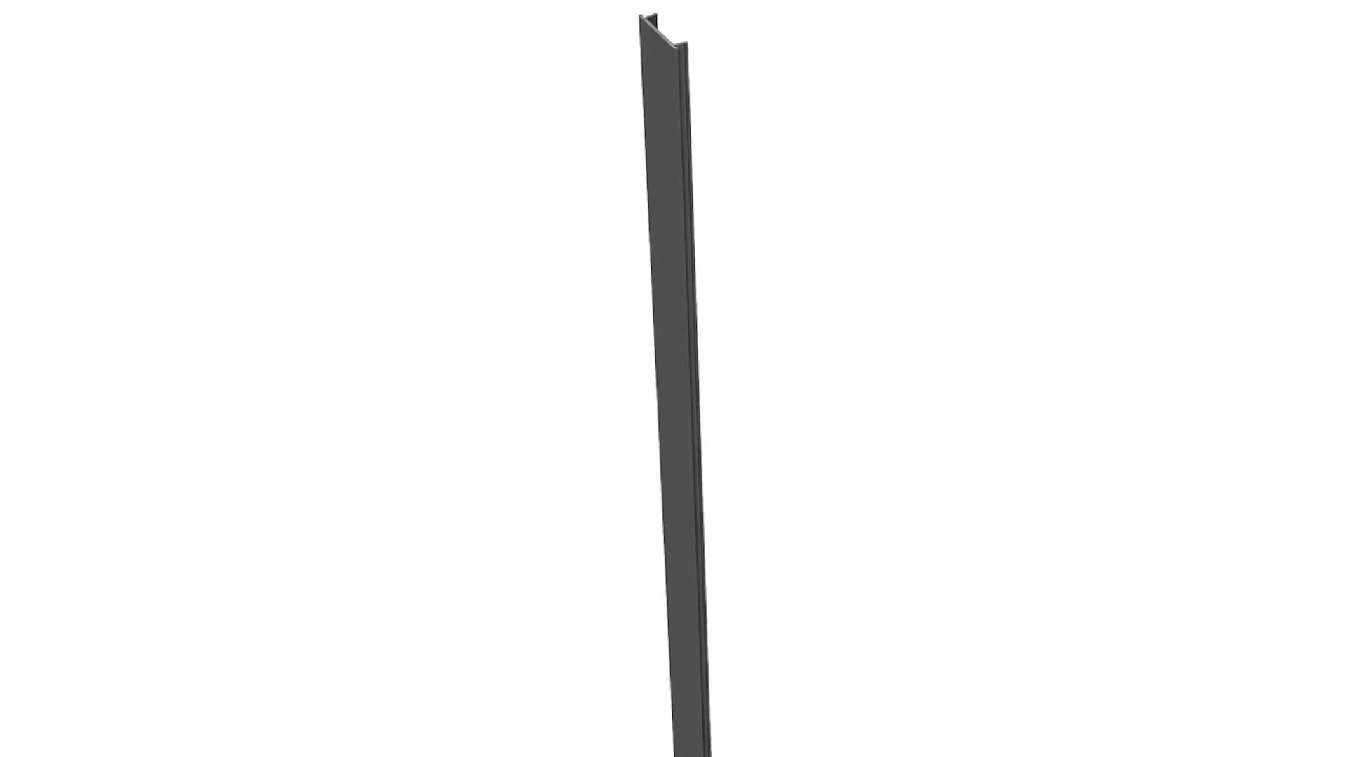 planeo aluminium couvre-poteau bande gris anthracite 190cm 7x7cm