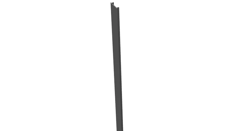 planeo Gardence Metallic - Striscia copri Palo in alluminio grigio antracite 190cm 7x7cm