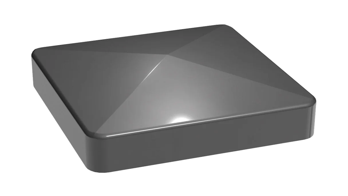 planeo Alumino - Casquette de poste gris anthracite 9x9cm