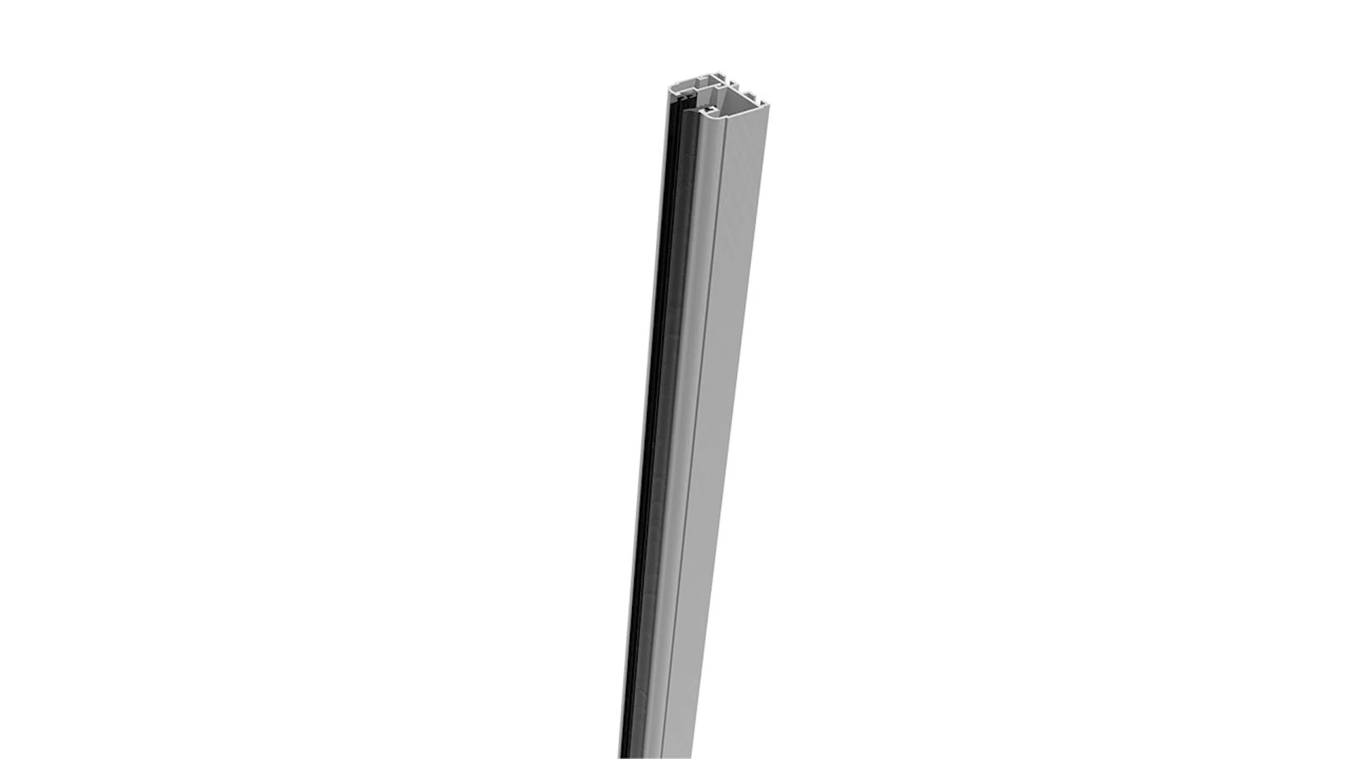 planeo Gardence Resistant - Binario di serraggio 181cm Destro Grigio argento