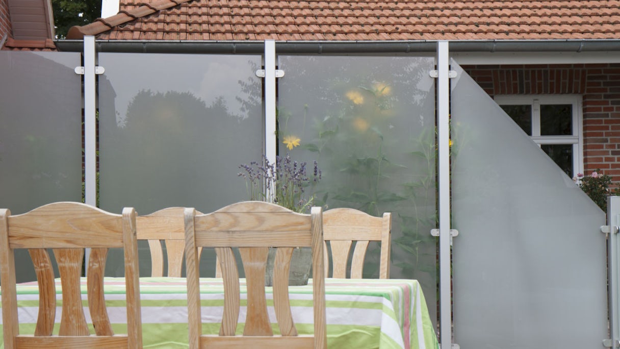 planeo Ambiente - schermo privacy in vetro satinato 90 x 180cm