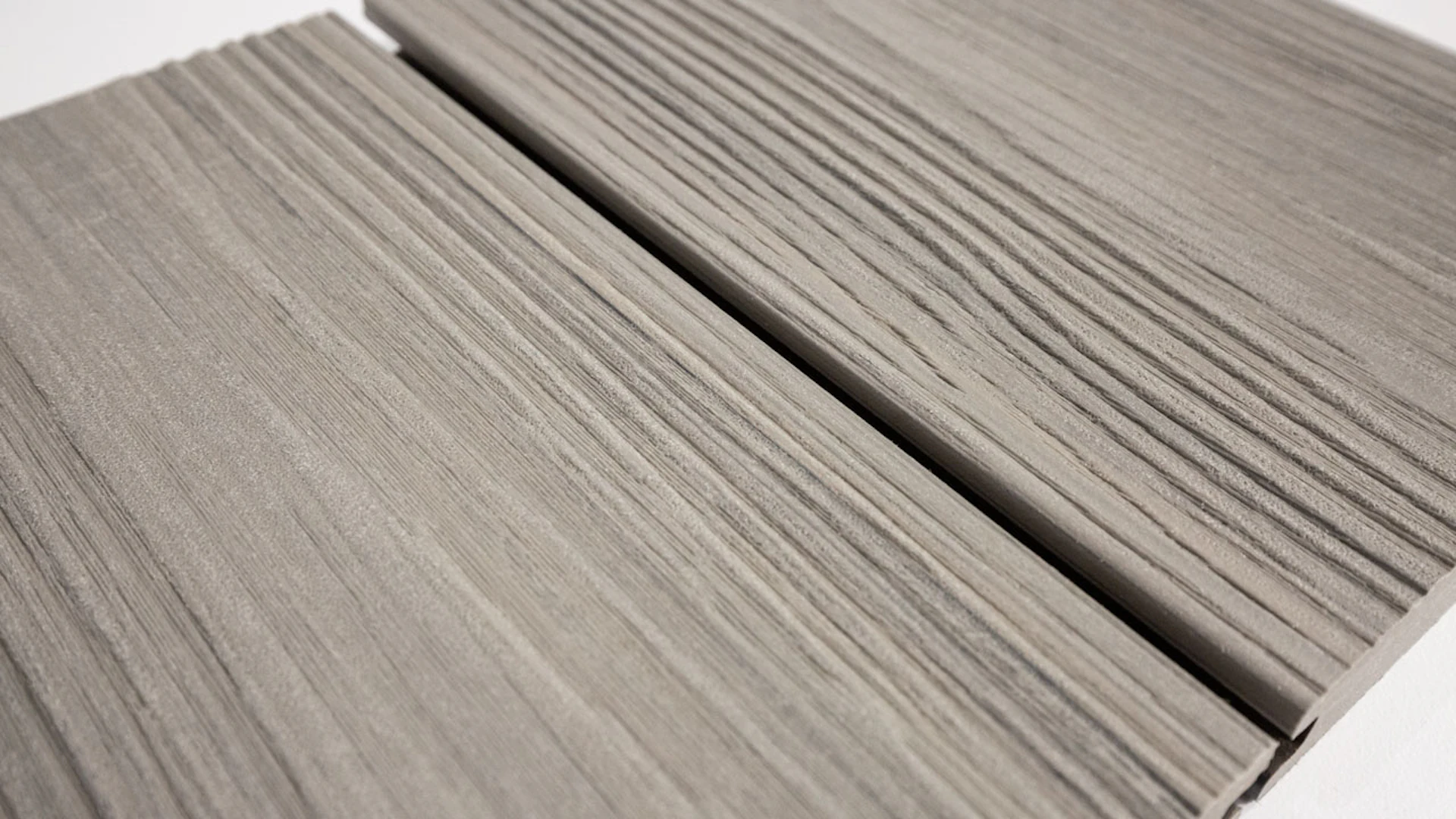 Complete set planeo CoEx-Line 5m BPC solid plank wood structure stone grey/graphite 40.3m² incl. aluminium-UK