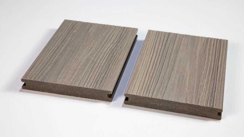 Komplett-Set planeo CoEx-Line 5m BPC-Massivdiele Holzstruktur Steingrau/Graphite 18.7m² inkl. Alu-UK