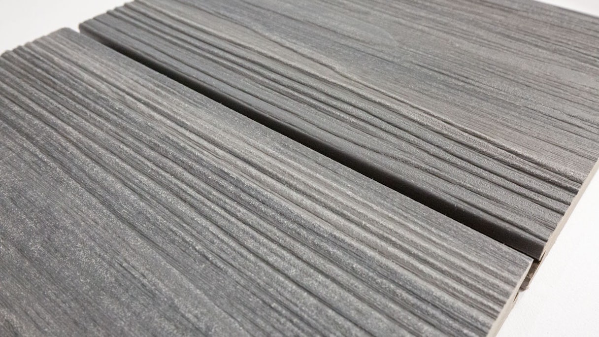 Complete set planeo CoEx-Line 3m BPC solid plank wood structure stone grey/graphite 34.5m² incl. aluminium-UK