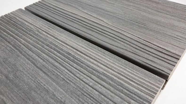 Komplett-Set planeo CoEx-Line 3m BPC-Massivdiele Holzstruktur Steingrau/Graphite 30.2m² inkl. Alu-UK