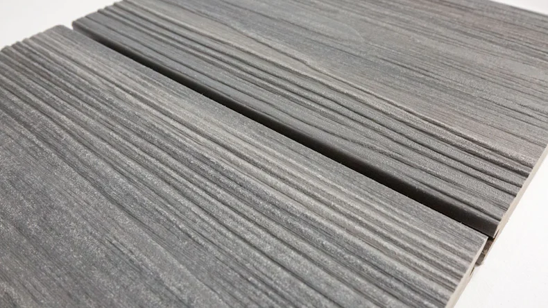 Komplett-Set planeo CoEx-Line 5m BPC-Massivdiele Holzstruktur Steingrau/Graphite 18.7m² inkl. Alu-UK