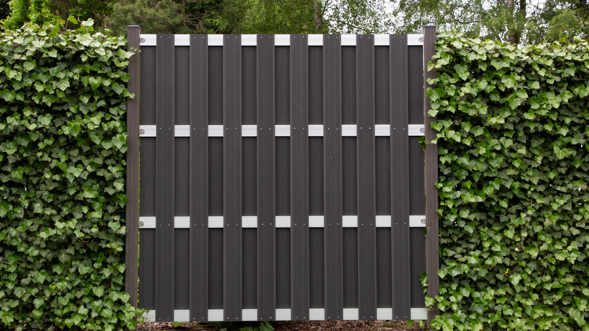 planeo prefabricated fence - square anthracite 180 x 180cm