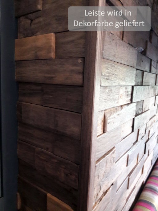 planeo WoodWall - Holzleiste Charred - 2.4m