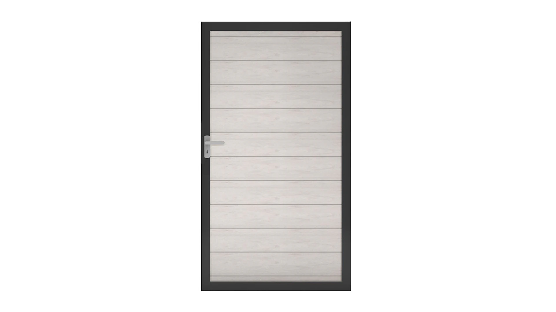 planeo Solid - universal door Bi-Color Sand with anthracite aluminium frame