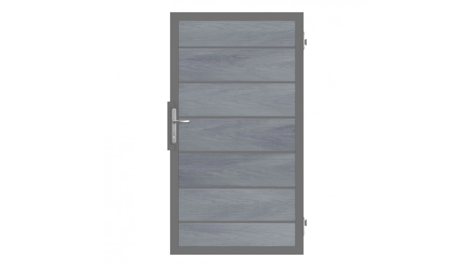 planeo Solid Grande - Porta Premium grigio pietra coesiste con telaio in alluminio antracite