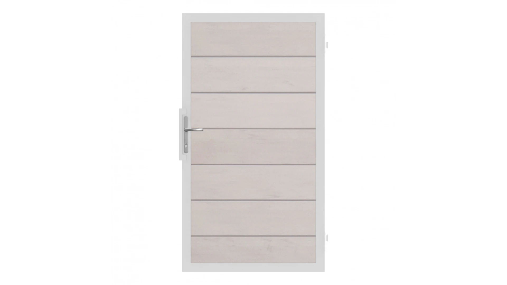 planeo Solid Grande - porta standard Bi-Color bianco con telaio in alluminio