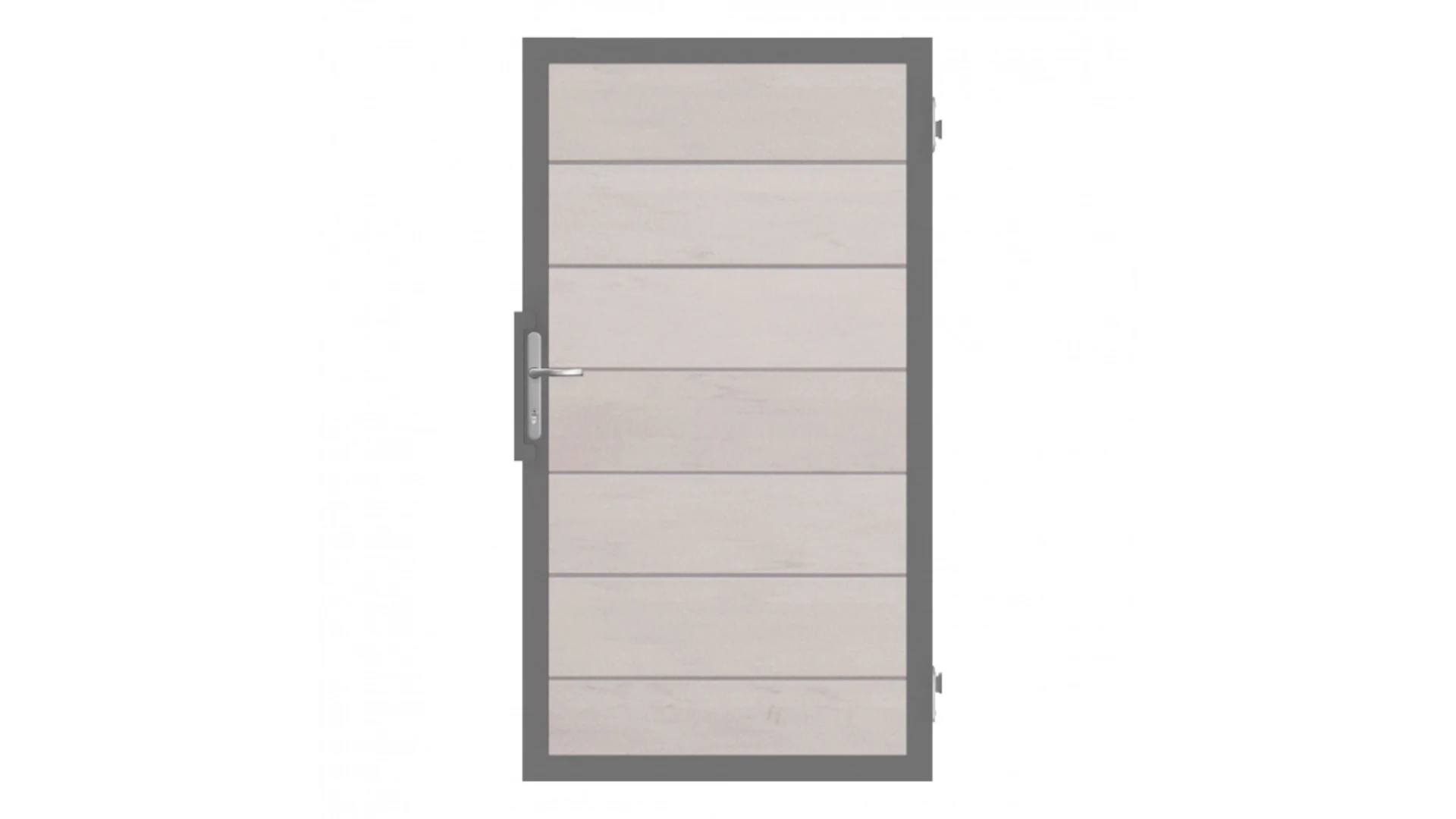planeo Gardence Strong XL - Porta universale BPC Bicolore Bianco con telaio in alluminio antracite