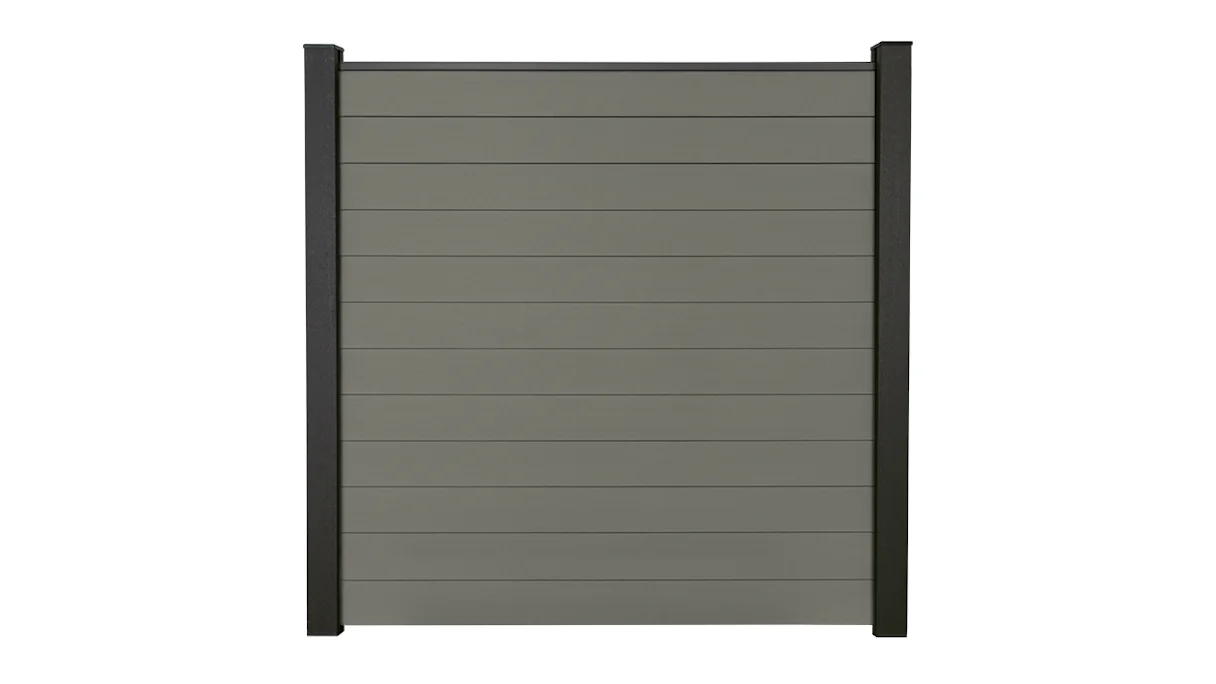 planeo Solid - Garden Fence Square Grey
