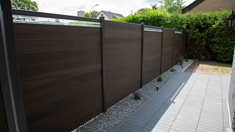 planeo Gardence Strong - Pannello di design in vetro15 Noce coex