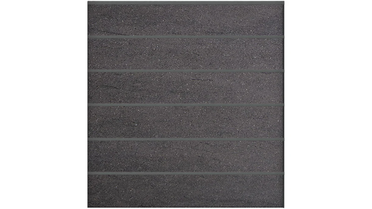 planeo Stonefence - Clôture à composer céramique Carrée Anthracite 181,5 x 183