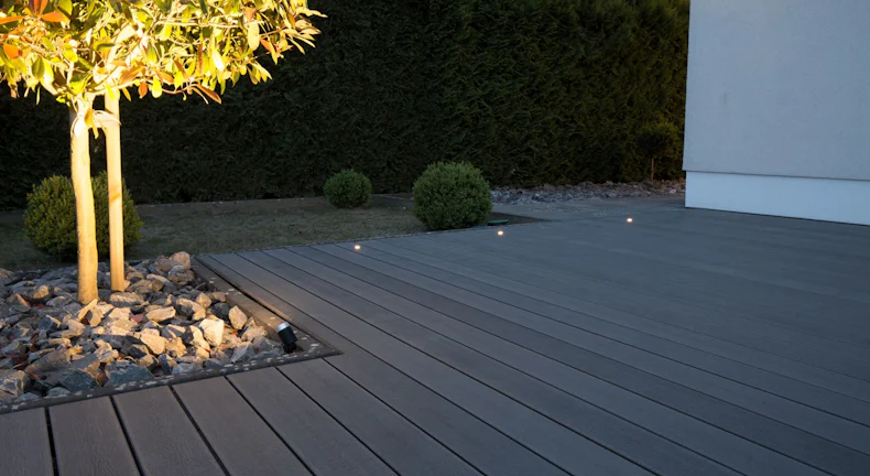 Set completo TitanWood 3m struttura a listoni per legno massiccio grigio chiaro 9,2m² incl. alluminio-UK