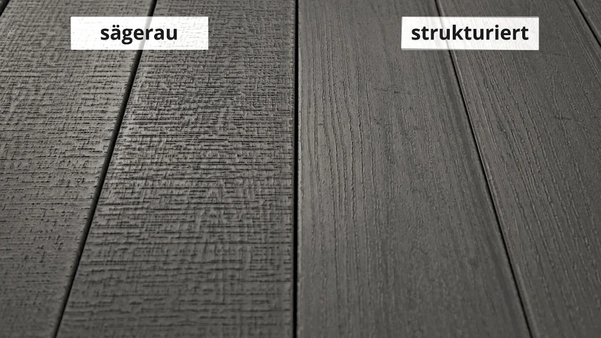 Complete set TitanWood 4m solid plank wood structure dark grey 8.2m² incl. Alu-UK