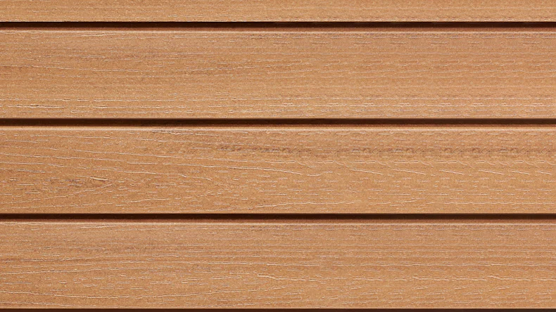 planeo Fassado - WPC rivestimento facciata a fasce romboidali in rovere marrone XL 6 m