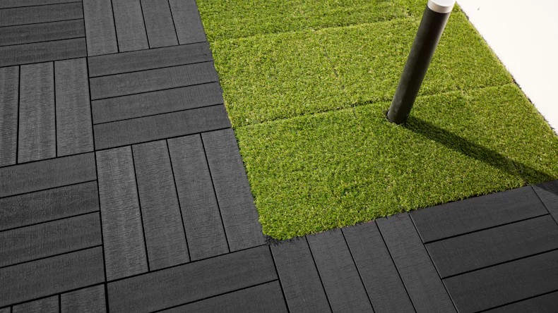 planeo WPC-Terrassenfliese Dark Grey zum Klicken - 10St.