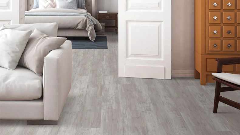 planeo Rigid Klick Vinyl - FlexCore 55 Gletscher Oak White | Trittschalldämmung integr. (plfc-5167FS55)