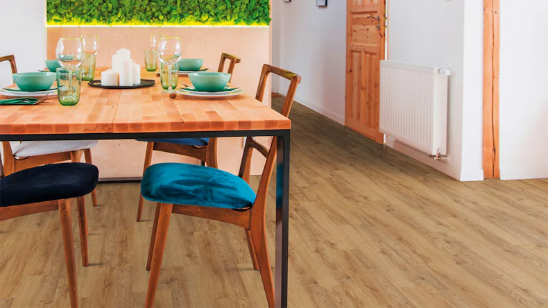 planeo Vinyle à clic rigide - FlexCore 55 Chêne toffee | Isolation phonique intégrée (plfc-5233FS55)