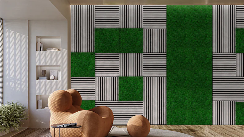 planeo Panneau acoustique - MixWall Timber Touch Velen Oak 52 x 104 cm | Placage en bois véritable (PLMW-20011B)