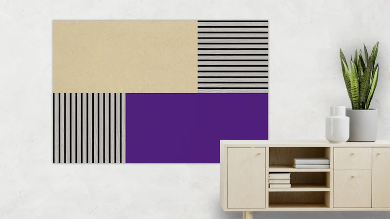 planeo Panneau acoustique en feutre - MixWall EcoColor Line Cream Vanilla 52 x 104 cm (PLMW-50021B)