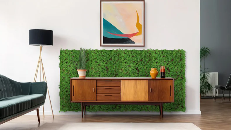 planeo Panneau acoustique - MixWall Living Leaf Thuja Tea Tree 52 x 52 cm | Plante naturelle (PLMW-50111)