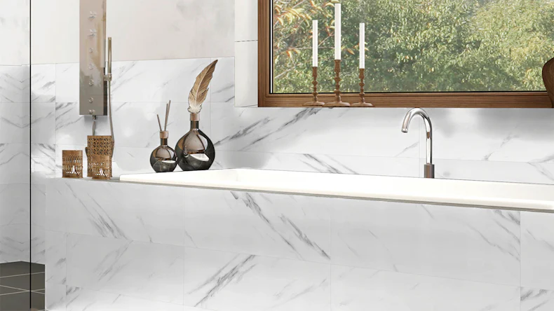 planeo Revea - revêtement mural plastique Marble brillant 60 x 30 cm
