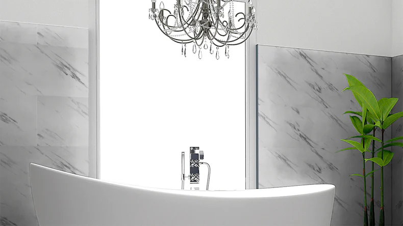 planeo Revea - revêtement mural plastique Marble brillant 60 x 30 cm