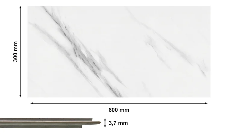 planeo Revea - revêtement mural plastique Marble brillant 60 x 30 cm