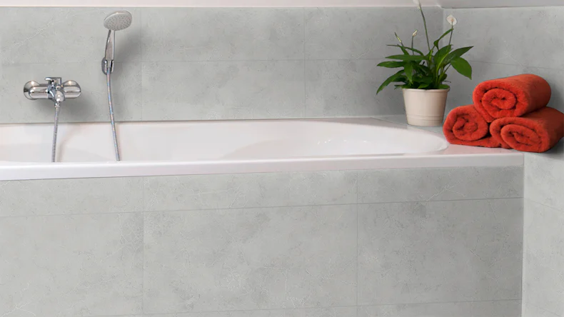 planeo Revea - Revêtement mural plastique gris mat 60 x 30 cm