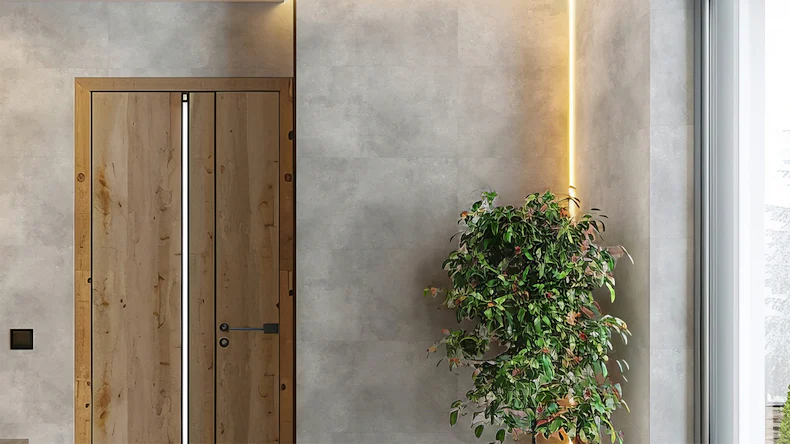 planeo Revea - Revêtement mural plastique Concrete Matt 60 x 30 cm