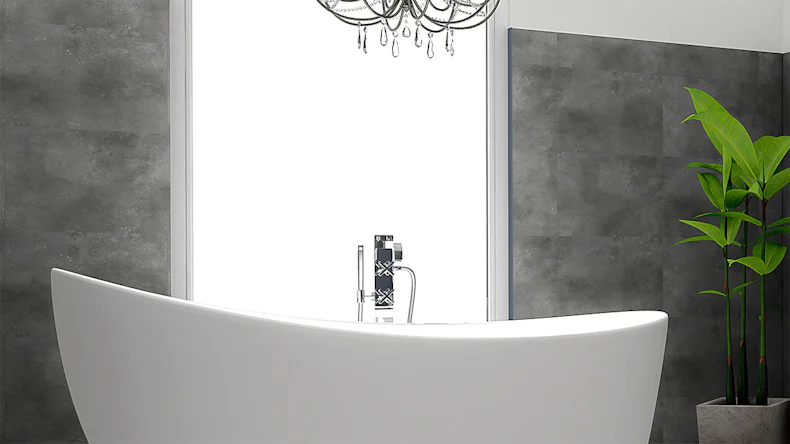 planeo Revea - Revêtement mural plastique Concrete Matt 60 x 30 cm