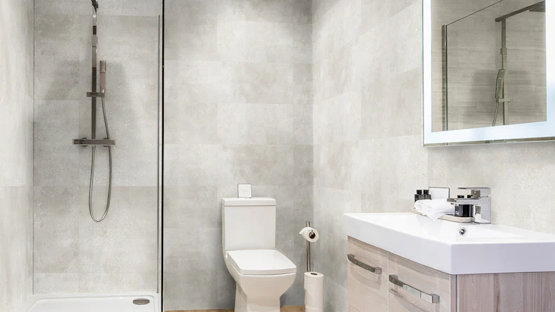 planeo Revea - Revêtement mural plastique beige mat 60 x 30 cm