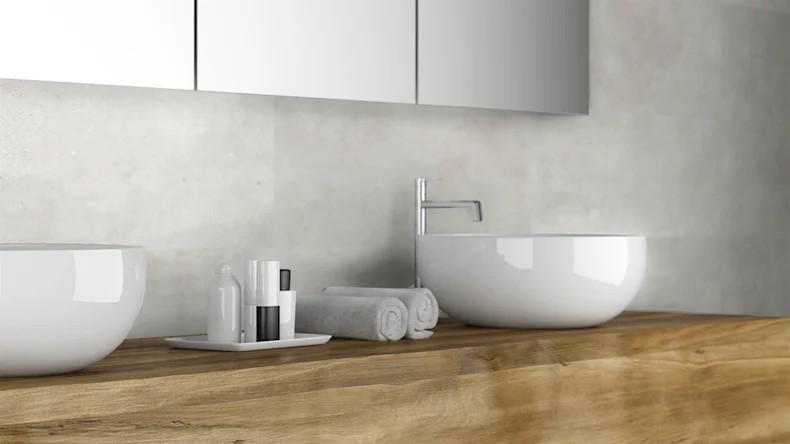 planeo Revea - Revêtement mural plastique beige mat 60 x 30 cm