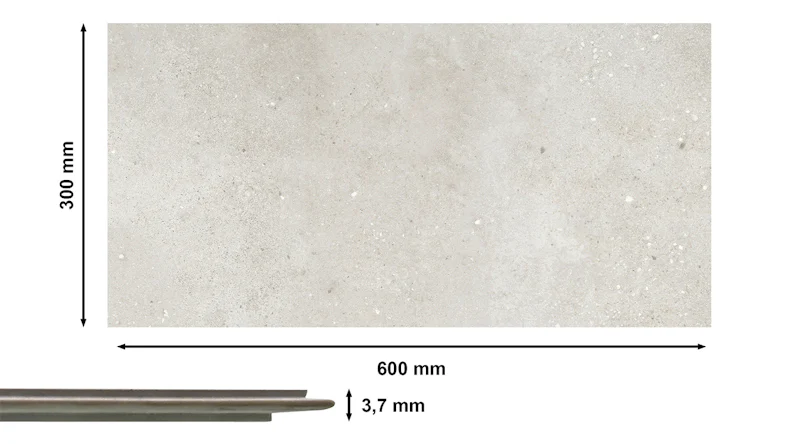 planeo Revea - Revêtement mural plastique beige mat 60 x 30 cm