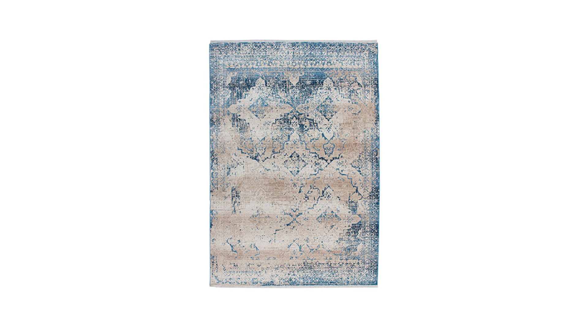 planeo carpet - Antigua 500 cream / blue 200 x 290 cm