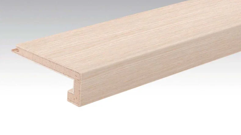 planeo Treppenkantenprofil aus Parkett U-Profil - Authentica Oak weiß gekälkt (PMTU-3009)
