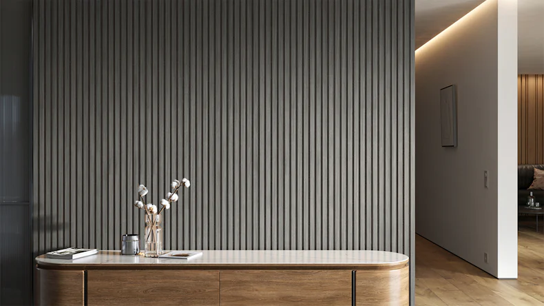 planeo Panneaux acoustiques - Chêne gris - 2400 x 525 x 18mm (PU-A-006)