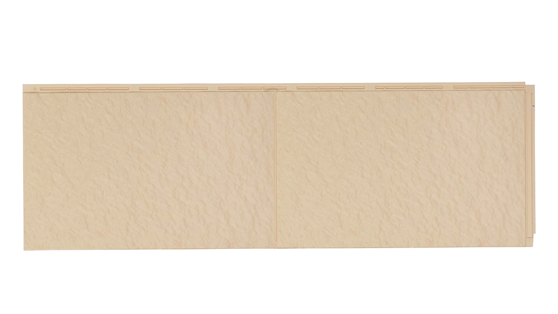 Panneau de façade Zierer aspect plâtre PS1 - 1115 x 359 mm beige clair en PRV