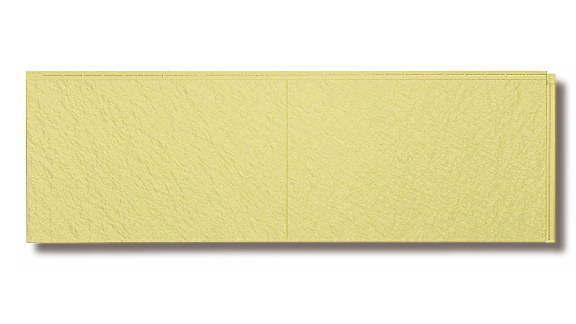 Zierer façade aspect plâtre PS1 - 1115 x 359 mm jaune pastel en PRV